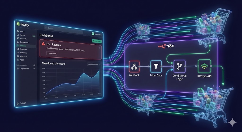 shopify n8n carritos abandonados